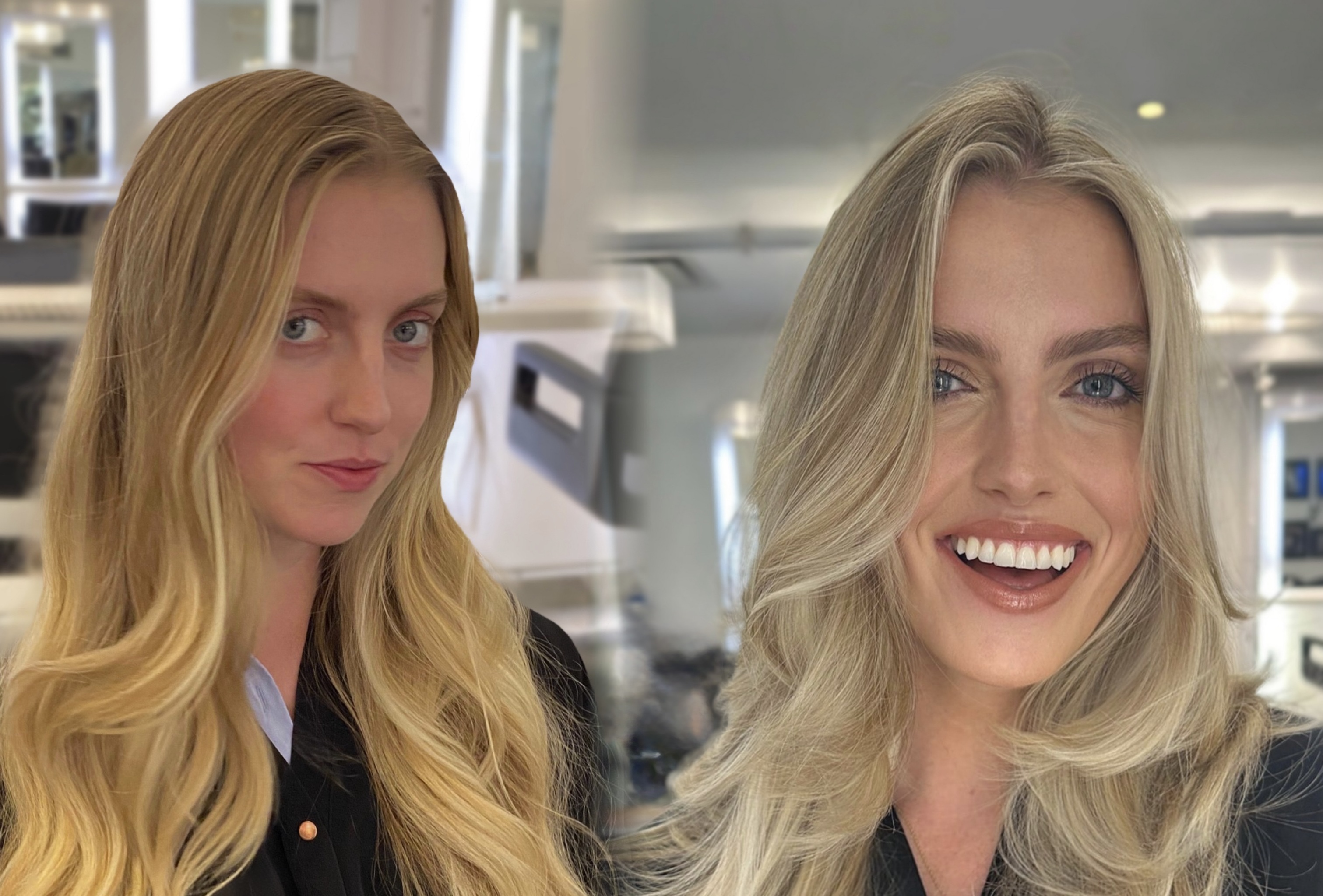 Lived-in blonde balayage